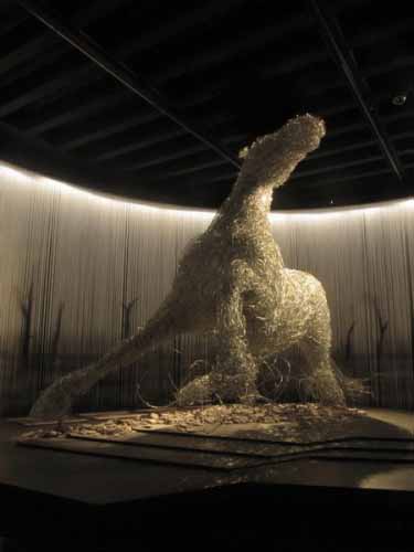 war horse exhibition at the National Army Museum, wire horse sculpture ...